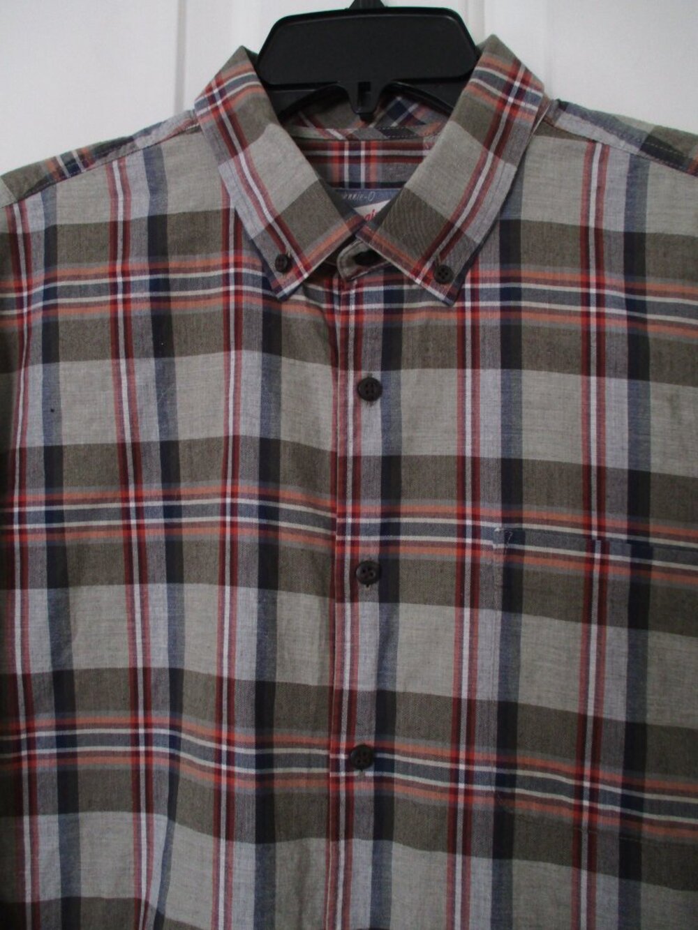 johnnie-O Hangin' Out Mens L/S Cotton Plaid Button-down Casual Shirt - Size XL